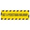 Signmission Not A Pedestrian Walkway 18in Non-Slip Floor Marker, 16" x 16", FD-2-R-16-99833 FD-2-R-16-99833 - alternate 1